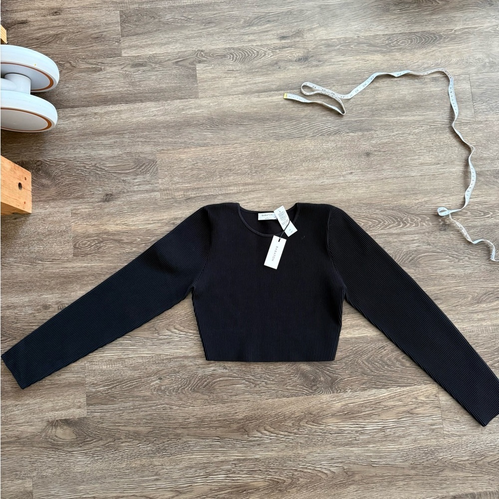 Artizia Babaton Sculpt Knit Crew Cropped Longsleeve - Picture 5 of 5